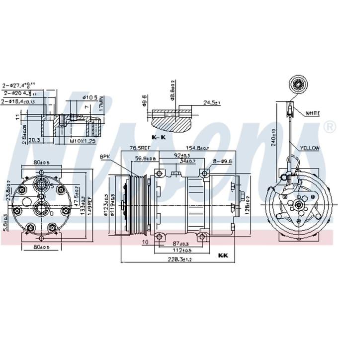 Compressor airconditioning NISSENS 89473