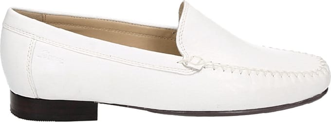 Sioux - CAMPINA - Instappers - Kleur: Wit/beige - Maat: 38.5