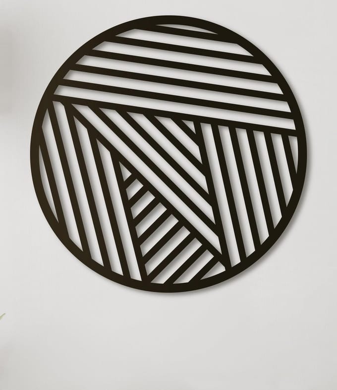 Wanddecoratie | Geometrisch 8 rond - M (40x40cm)