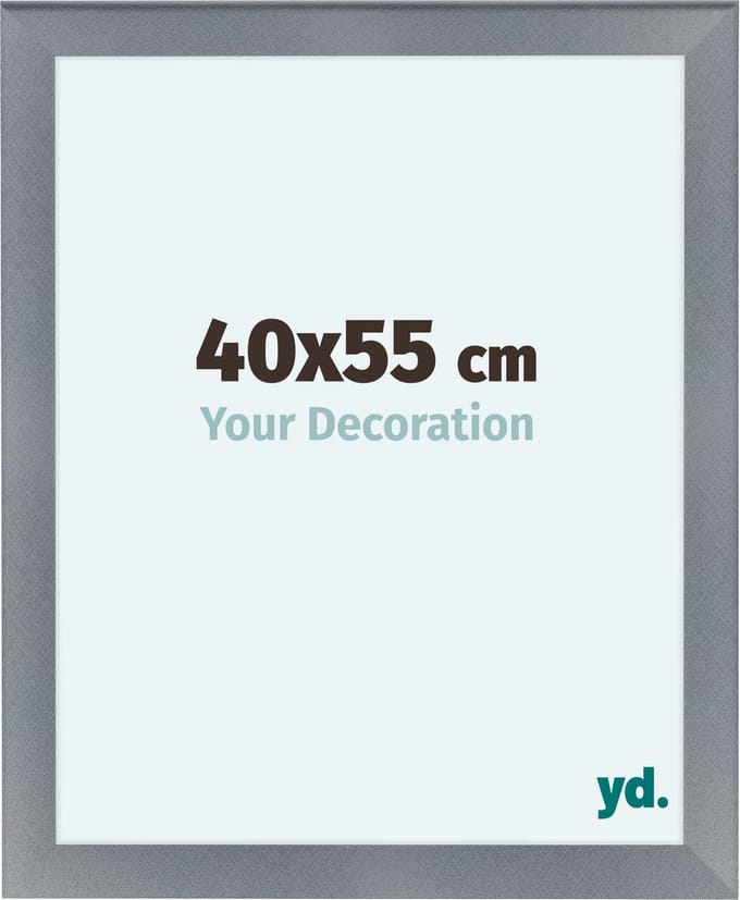Your Decoration - Fotolijst 40x55 cm - MDF - Aluminium Geborsteld - Como