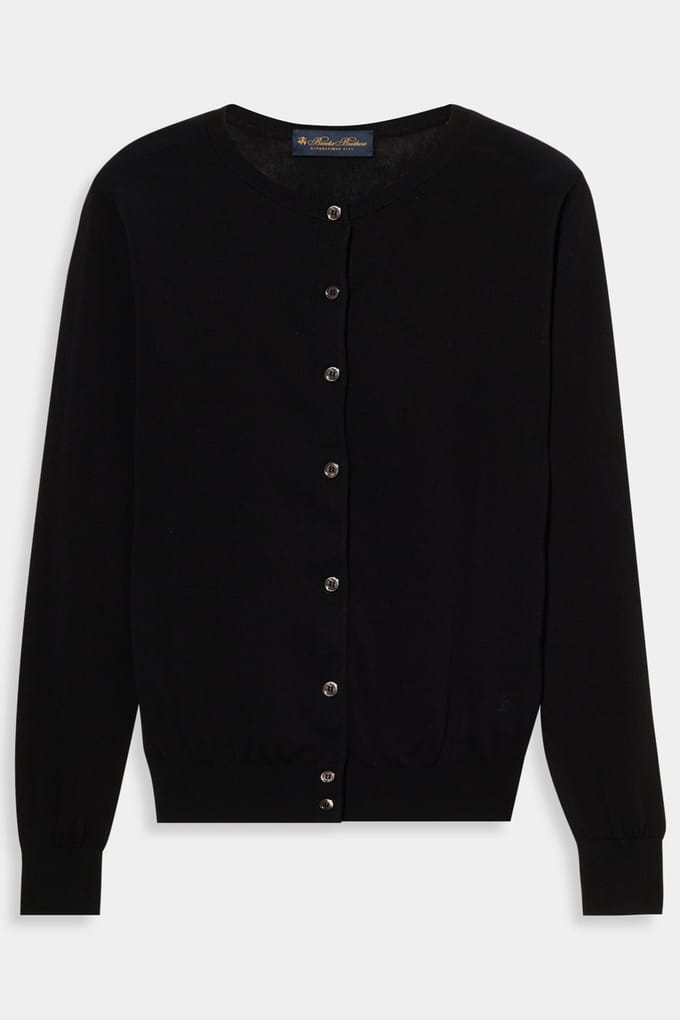 Brooks Brothers Cardigan Cotton Black Größe: M | Cardigans Outlet | Damen | Schwarz