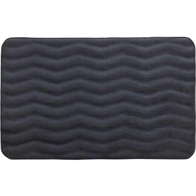 Wenko Badmat Waves 50 x 80 cm Antraciet
