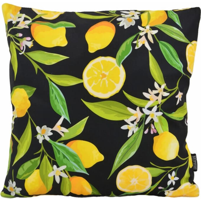 Gek op kussens! Sierkussen citroenen /geel | 45 x 45 cm | katoen/polyester