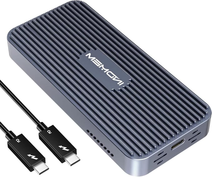 SSD Behuizing - Externe Schijf - Snelle Data Transfer - Geïntegreerde Ventilator - 80 Gbit/s - Zwart