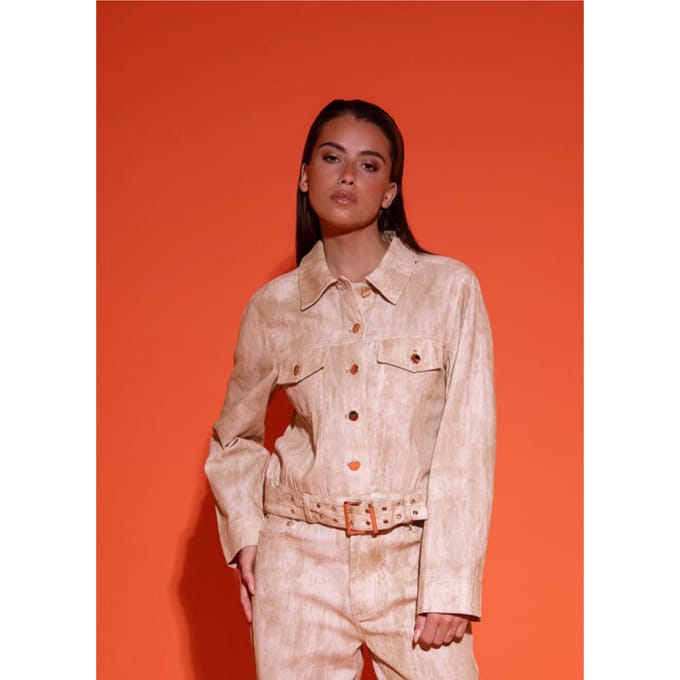 STUDIO AMAYA Solene Jacket Beige Taglia: S | Giacche di jeans Outlet | Donna | Marrone