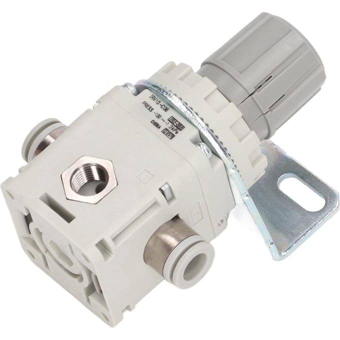 Vacuümdrukventiel SMC Type Pneumatische Vacuümdrukregelaar met Beugel voor 8mm Buitendiameter Leidingen
