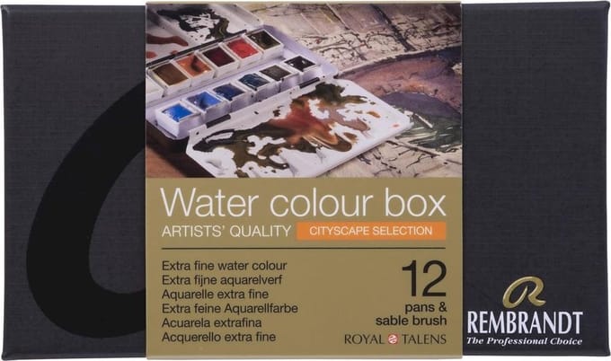 Rembrandt water colour box 12 - cityscape selection