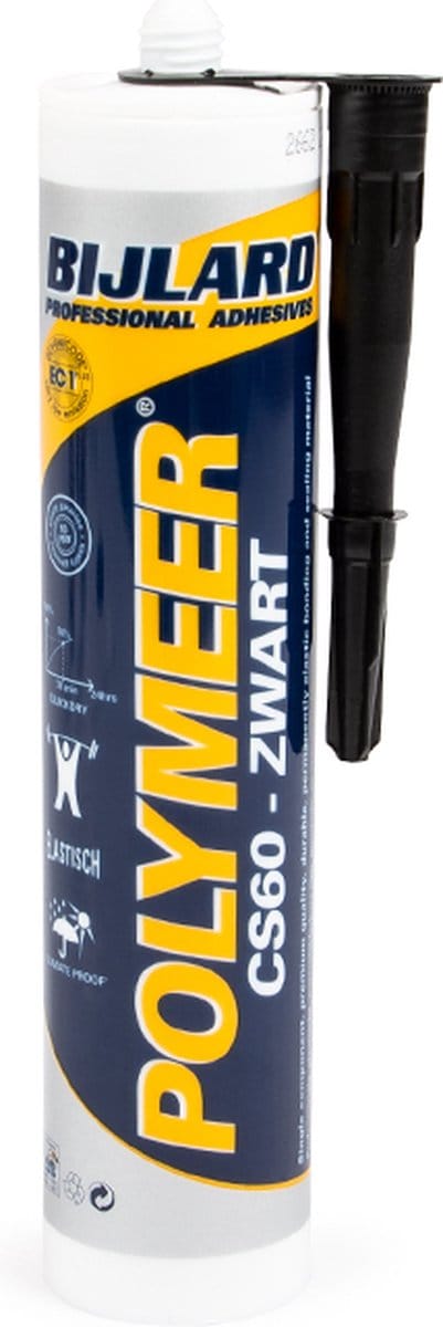 Rubbermagazijn - Montagekit - Zwart - 290 ml - Overschilderbaar - 2 stuks