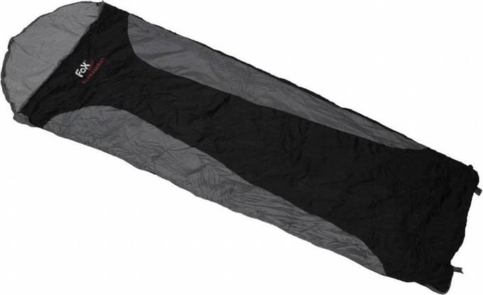 Fox Outdoor 'Ultralight' - Slaapzak - zwart/grijs