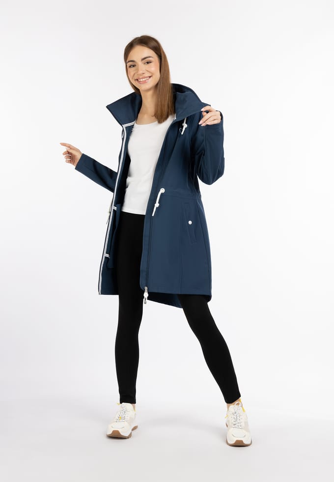 Mymo softshell jas Dames donkerblauw