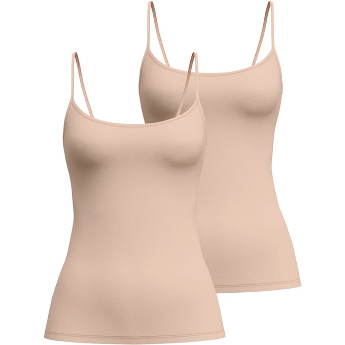 CALIDA Onderhemd Sleek Skin Spaghetti Top 2P Set van 2