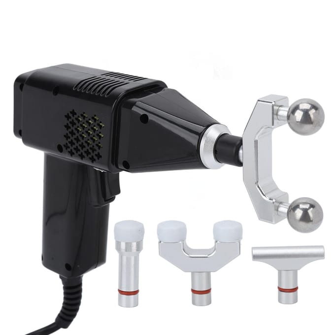 Elektrisch Chiropractisch Correctie-instrument Professionele Sterkte Verstelbare Rugmasseur voor Scoliose AU Plug black