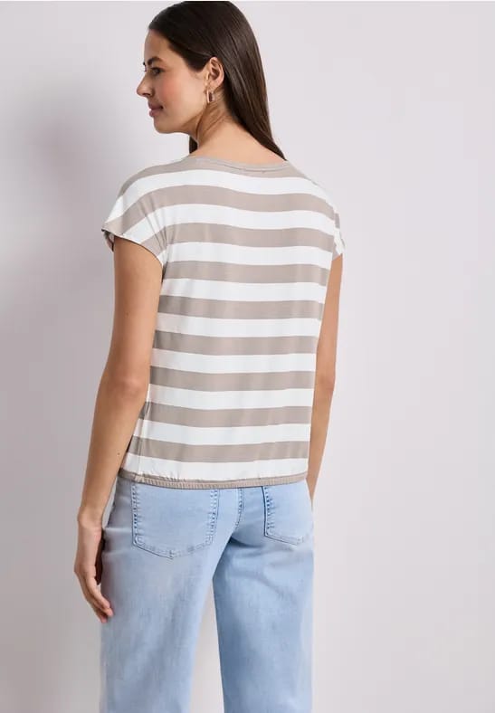 Shirt met korte mouwen, ronde hals en print