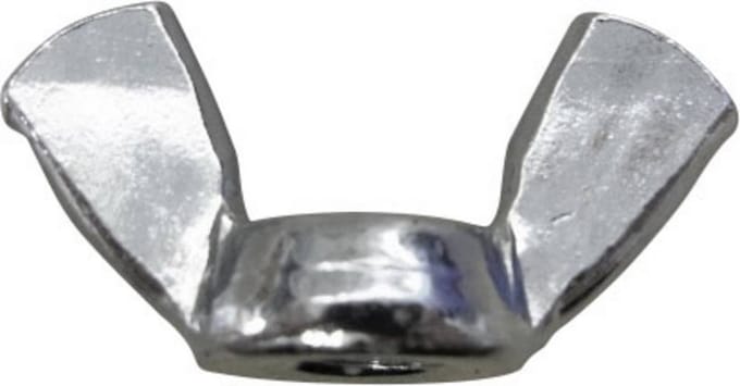 TOOLCRAFT 812810 Vleugelmoeren M6 Staal Verzinkt 100 stuk(s)