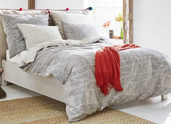 Esprit Tribal Waves Kussensloop - 60x70 cm - Blue