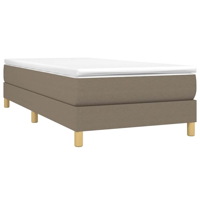 vidaXL - Boxspring - bed - 80x200 - cm - stof - taupe