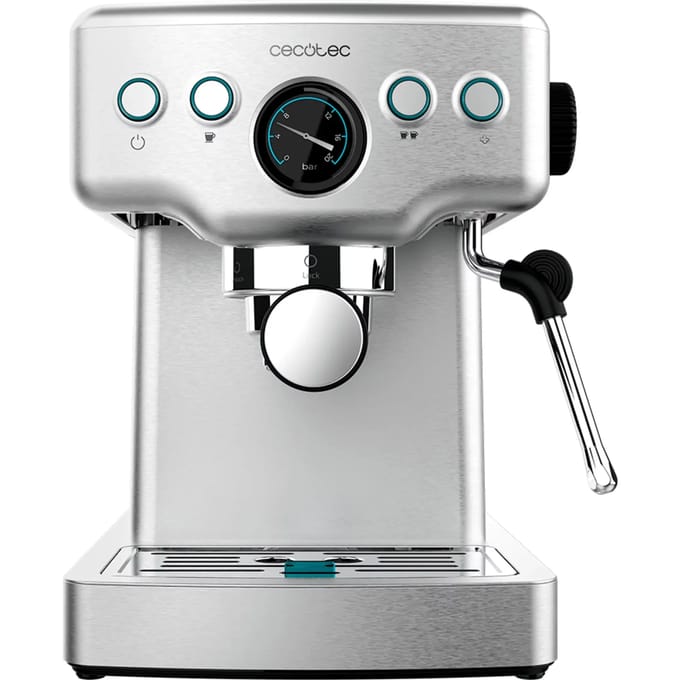 Machine a café - CECOTEC - Power Espresso 20 Barista Mini - 1465 W - 20 bars - 1,8 L - Inox