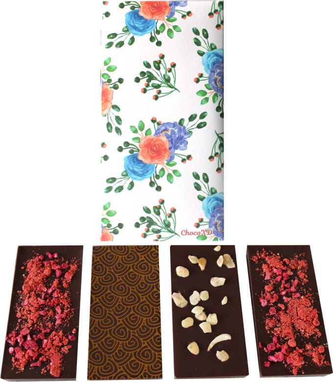 Puur Chocolade geschenk - Chocoladecadeau - Fairtrade Chocolade kado- Brievenbuspakket - Handgemaakte chocola
