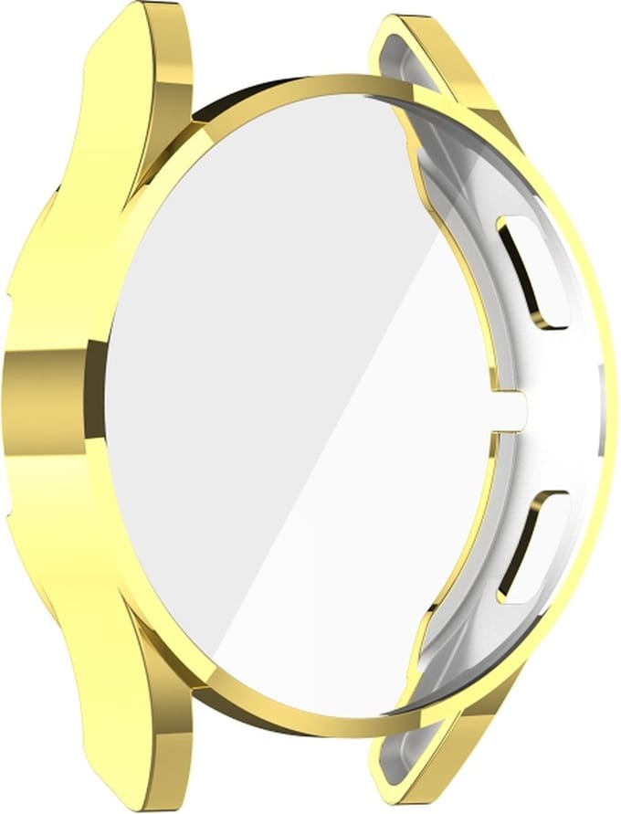 Screenprotector watch case - hoesje - geschikt voor Samsung Galaxy Watch 4 - 44 mm - goud