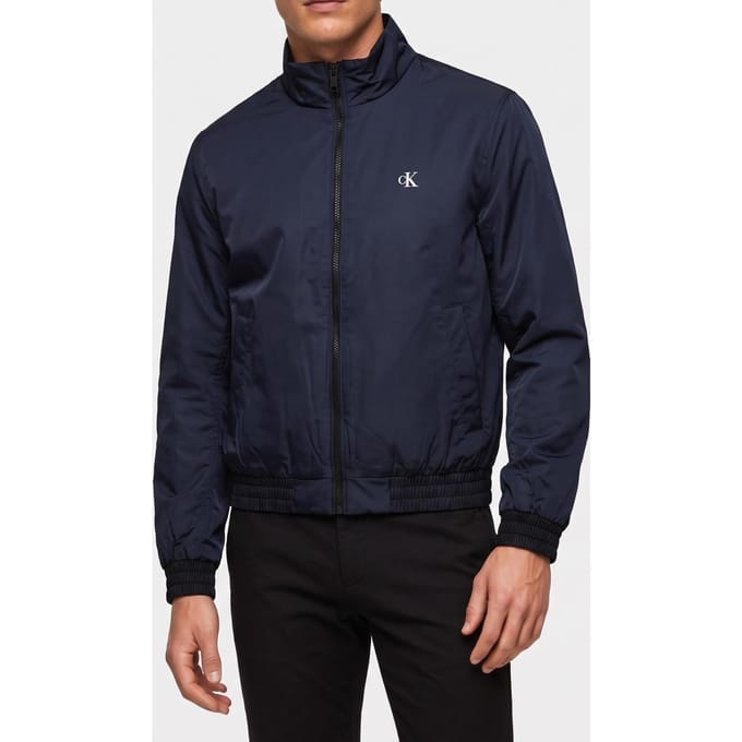 Calvin Klein Long Sleeve Padded Harrington Dark Sapphire Größe: M | Bomberjacken Outlet | Herren | Blau