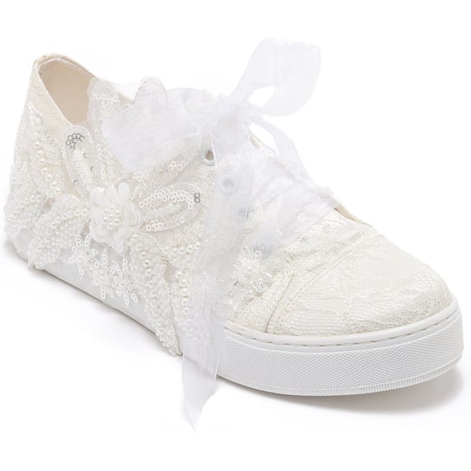 Lora Bruids Kant Sneaker