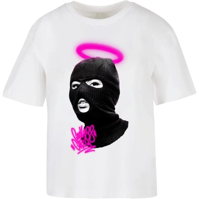 Dames-T-shirt Mister Tee Godless