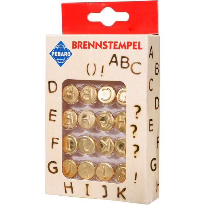 Pebaro Pebaro Brandstempels Alfabet 12 stuks