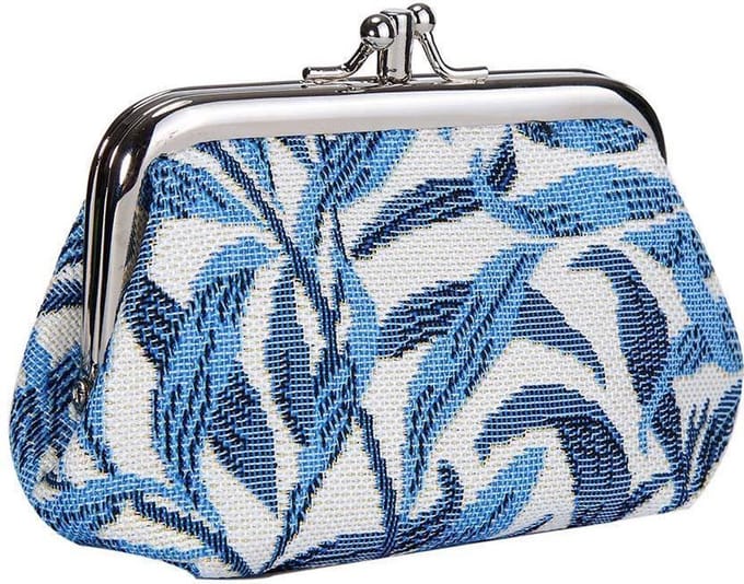 Signare Klipportemonnee - Gobelin - Willow Bough - Blauw
