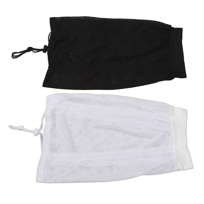 2 STUKS Net Plopping Cap Verstelbaar Multifunctioneel Herbruikbare Net Plopping Bonnet met Trekkoord voor white
