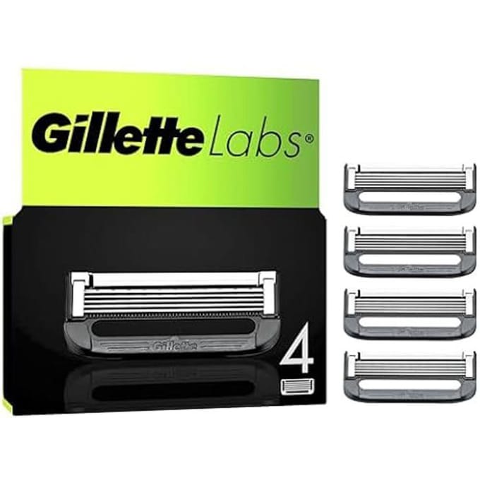 Gillette Labs Scheermesjes voor Mannen - van de makers van Gillette Fusion - 4 stuks