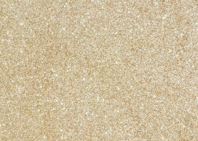 Placemat vinyl | Glitter goud | 6 stuks