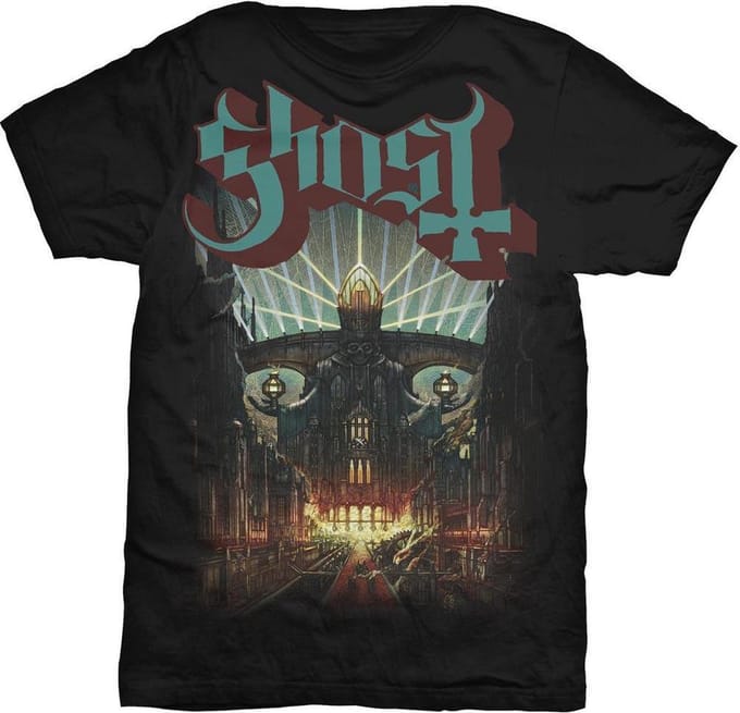 Ghost - Meliora Heren T-shirt - M - Zwart