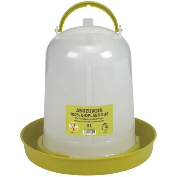 Bioplastic drinker for poultry Chick'A 3 L