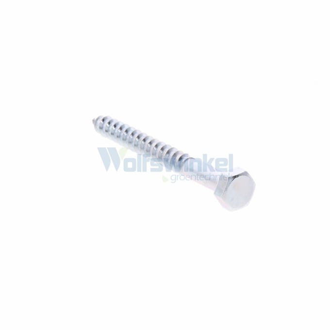 Hoenderdaal houtdraadbout gegalvaniseerd 7 x 70 mm din 571 - doos à 100 stuks