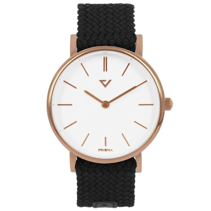 Prisma Unisex P.1629.WG26 horloge Nylon zwart 5 ATM