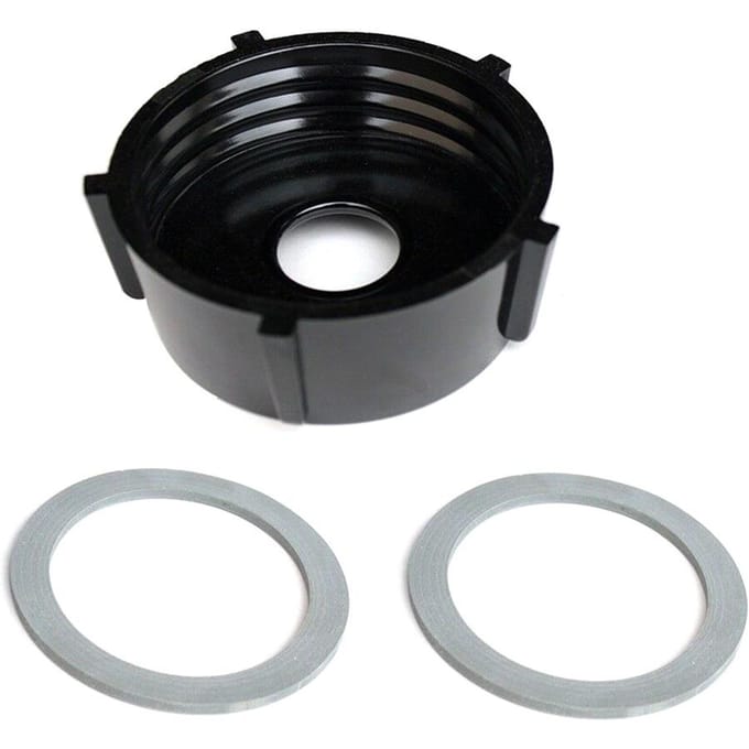 Blender Jar Base + 2 stuks rubberen O-ring pakkingen compatibel met Oster Blender 4902-003 1 kit gray