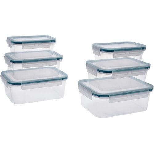 SILVERCREST Set van 6 vershoudbakjes (Rechthoekig)