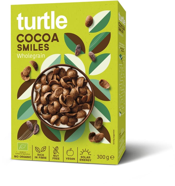 Turtle Cocoa Smiles - Ontbijtgranen - Bio - 30% minder suiker - 4 ingrediënten