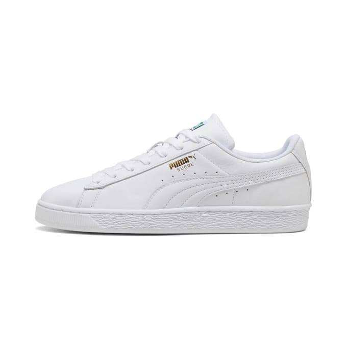 PUMA Suede Leather - Wit- Heren, Wit 46