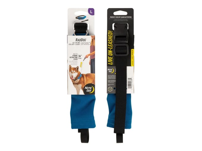 Nite Ize RadDog Halsband & Riem Blauw L
