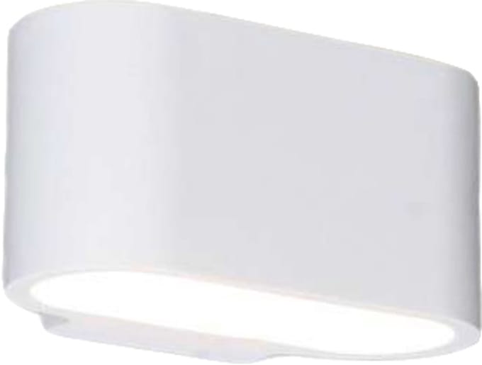 QAZQA Gipsy Arles - Wandlamp - 1 Lichts - 18 cm - wit