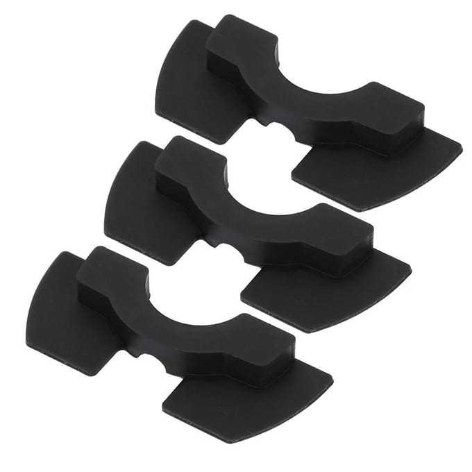 3 stuks   1 Set Rubberen Schokdemper Damping Pad voor Xiaomi M365 Elektrische Scooter black