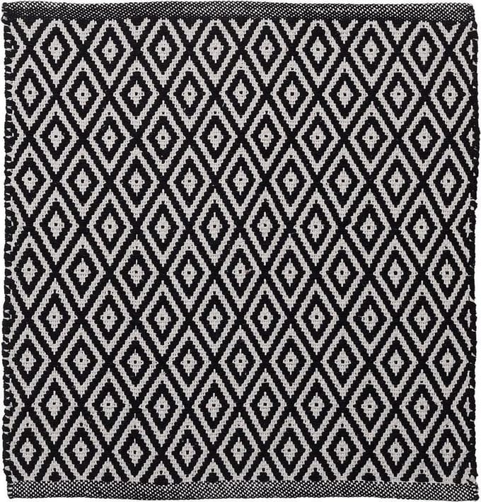 Sealskin -  Trellis Badmat 60x60 cm - Katoen -  Zwart