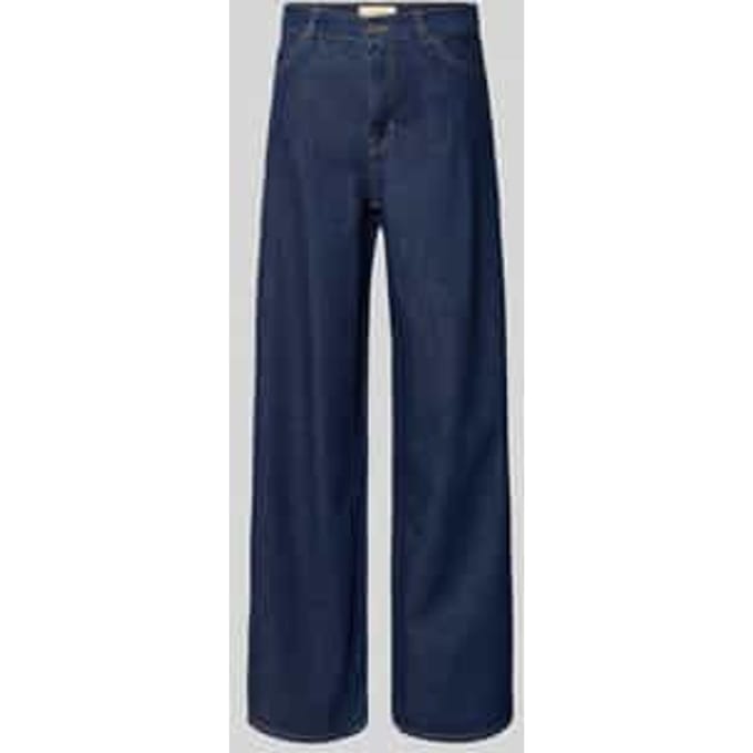 Wide leg loose fit jeans van pure Katoen Model 'VEGA'