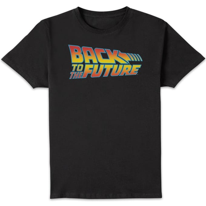 Back to the Future Classic Logo T-shirt - Zwart - L
