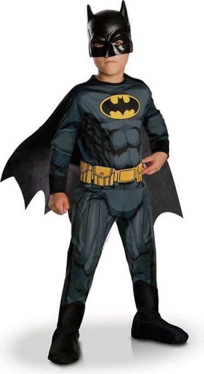 Verkleedkleding - Zwarte Batman -9/10 jaar