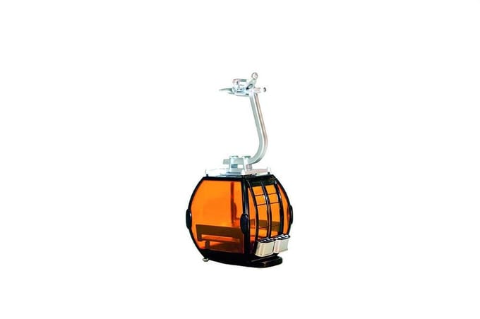 Jaegerndorfer - 84103 Gondel Omega IV 8 Zwart Miniatuur Model - 1:32 - Kerstdorp