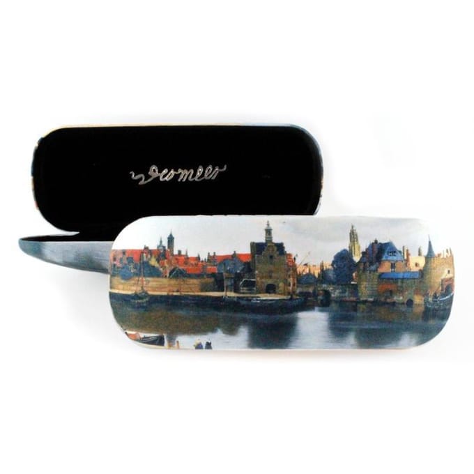 Lanzfeld - Brillenkoker - Gezicht op Delft - Vermeer - Hard Case - Microfiber