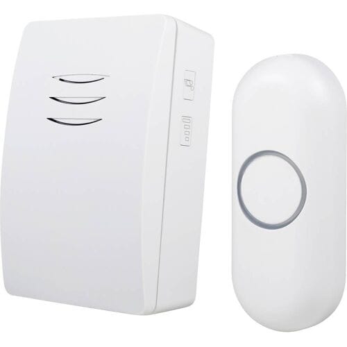 Byron DBY-21131 - Deurbel Draadloze set - 100m Bereik - IP44 waterdicht - Wit