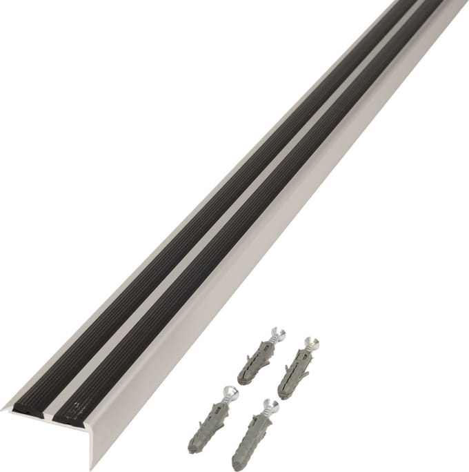 Trapneusprofiel zilver 900x36x20 mm